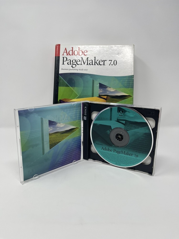 Adobe PageMaker 7.0 Plus for Macintosh Full Retail Version In Box