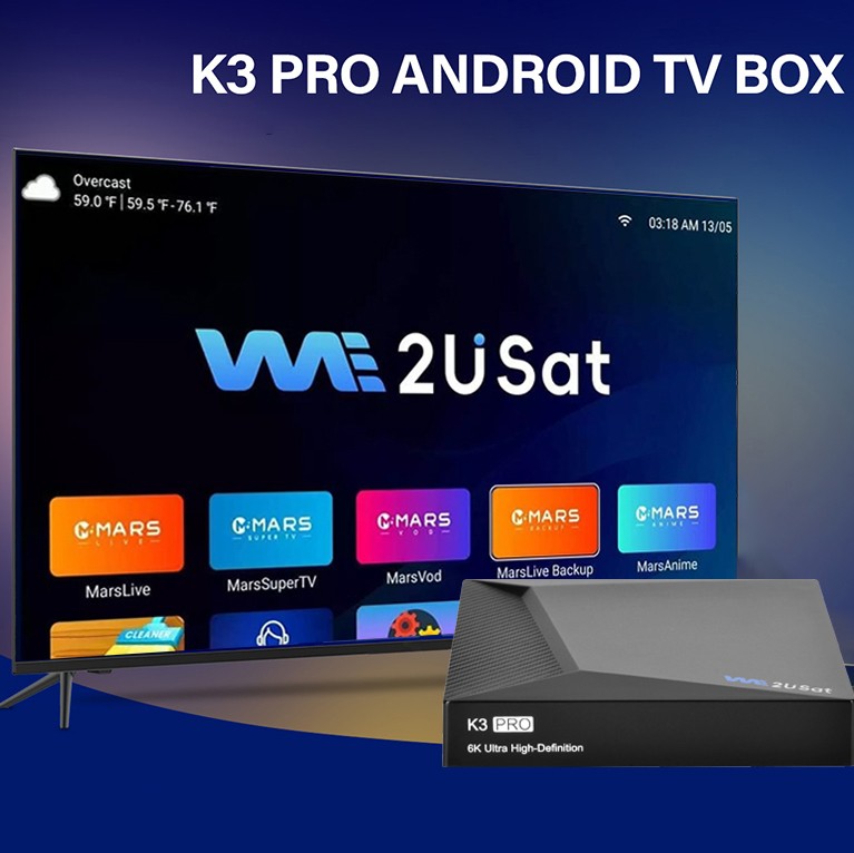 We2USat K3 PRO 6K Android TV Box Second Used SUPER BOX S6 MAX