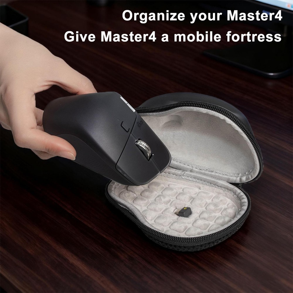 Hard Carrying Case Compatible with For Logitech MX Master 4/3S Wireless Mouse