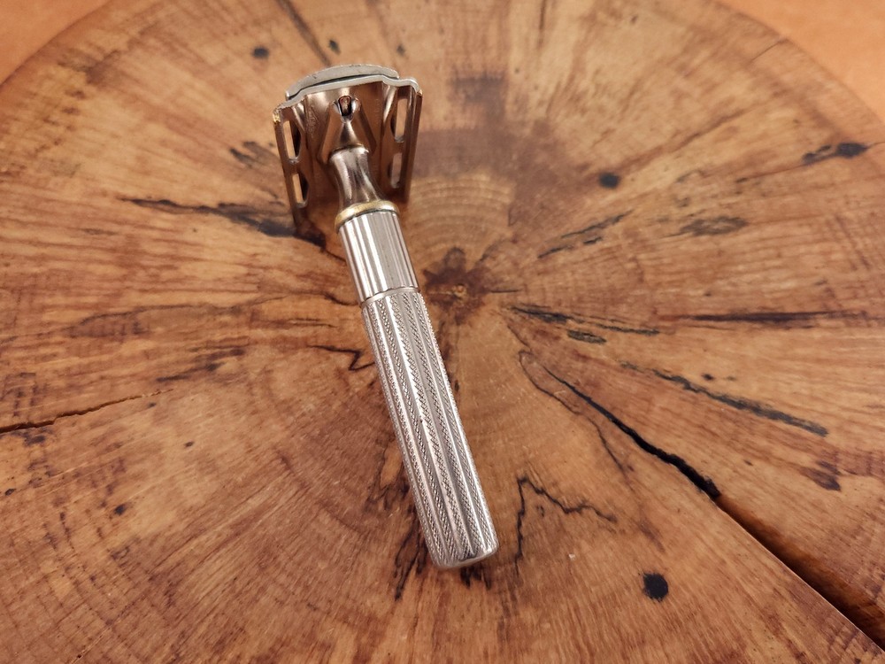 Gillette Fat Handle Tech Vintage Double Edge Safety Razor