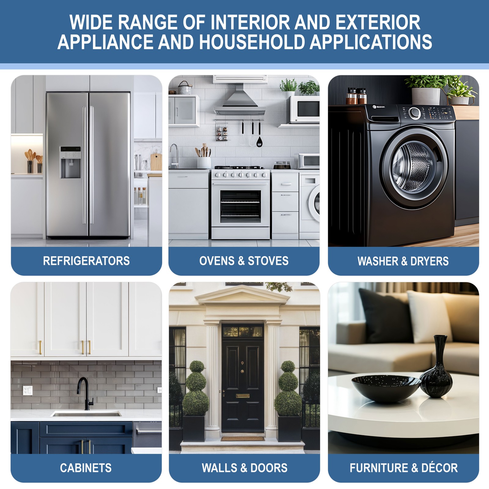 Sundaze Gloss Appliance Touch Up Paint Pen Kit Stove Fridge White Black Silver