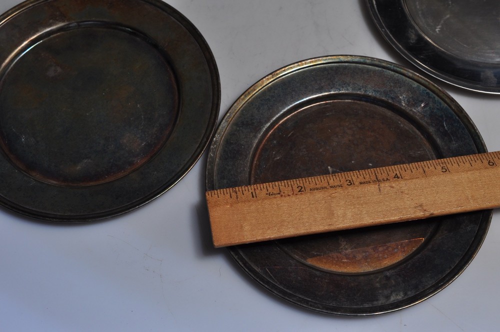 Vintage Silver-Plated HERAL 6” Chargers Set of 5