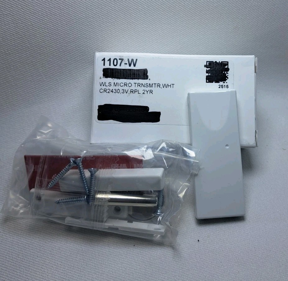 DMP 1107-W Wireless Micro Window Transmitter White