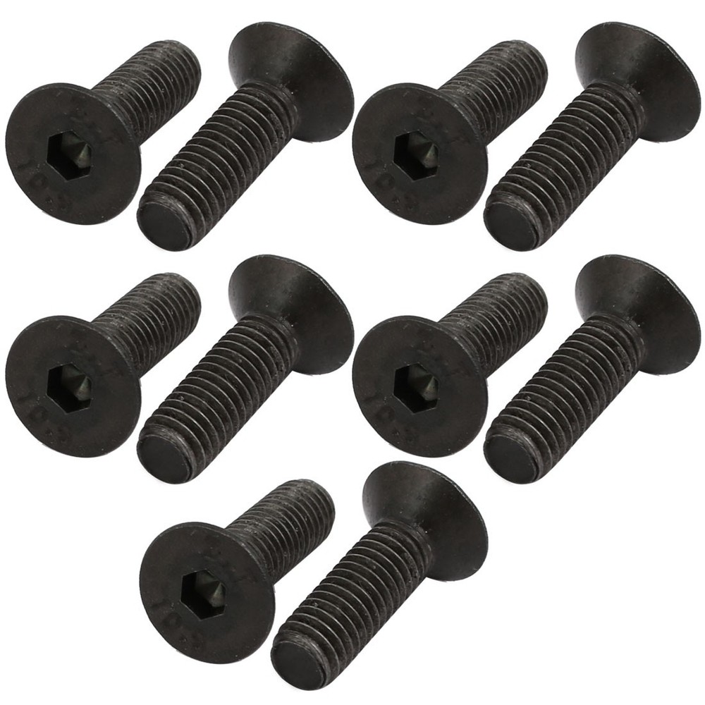 10pcs M5x16mm Flat Countersunk Head Hex Socket Left Hand Thread Bolt DIN7991