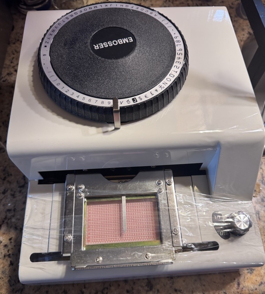 PVC Code Printer Embosser Model DMS 72A With Manual