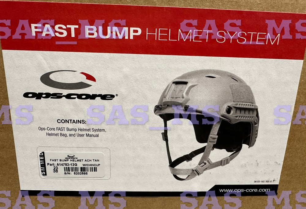 OPS CORE FAST BUMP HELMET SYSTEM TAN SMALL/MEDIUM NEW GENTEX