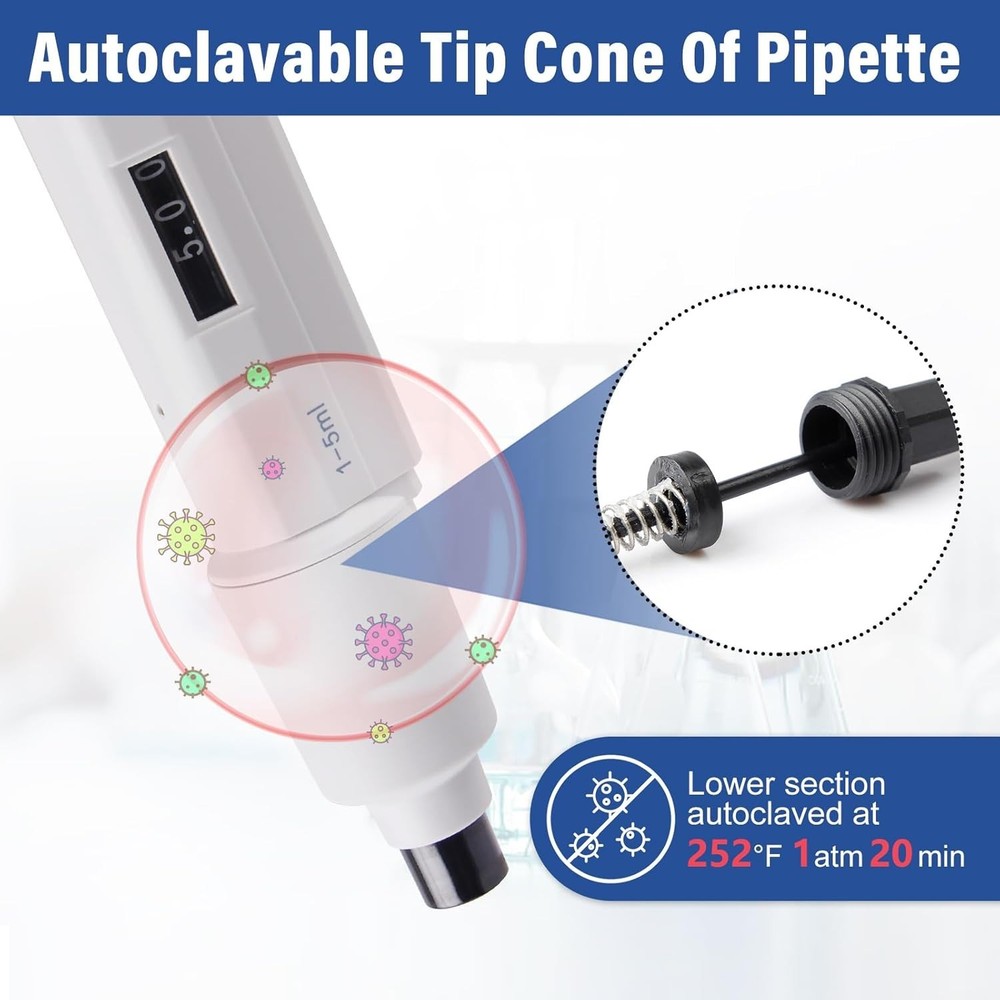 Adjustable Volume Pipette for Scientific Use