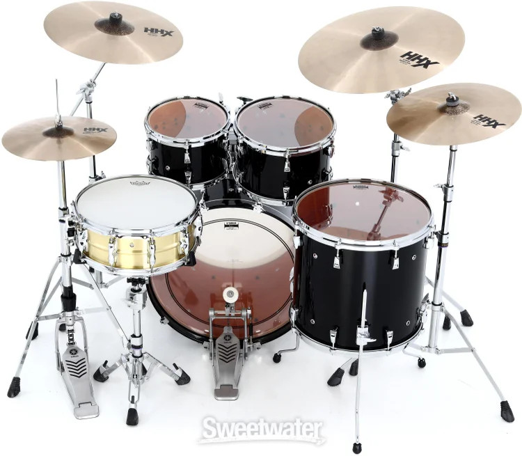 Yamaha Absolute Hybrid Maple 4-piece Shell Pack - Solid Black