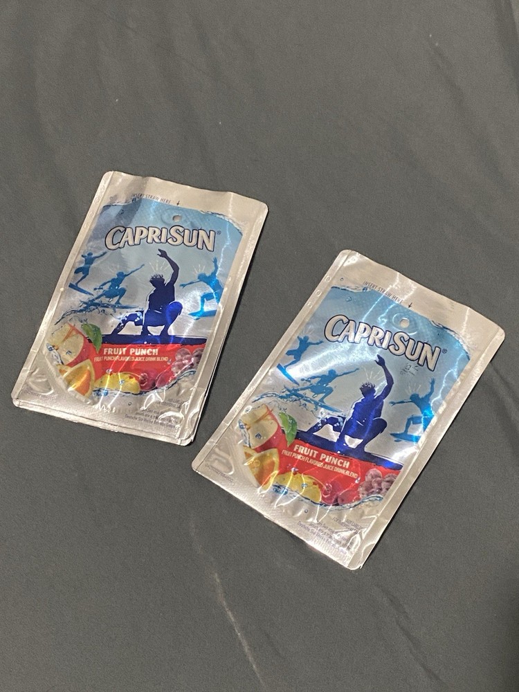 3x ERROR Empty Capri Sun Juice Pouch