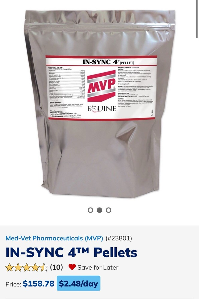 MVPs  IN-SYNC 4 Pellets (8 lb.)