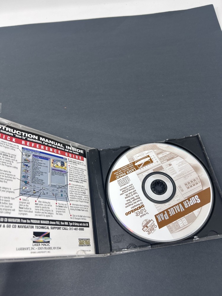 Super Value Pak 251 Programs 1990s CD-ROM W/ Instructions PC Super Show And Go