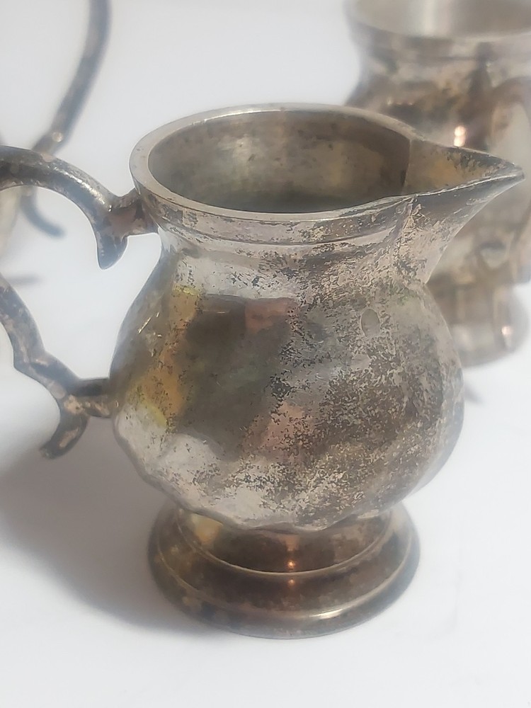 Vintage Silver Plate Miniature Tea Set
