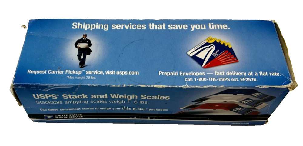 Vtg USPS Stack and Weigh Easy Shipping Scales Stackable 1 - 6 lbs