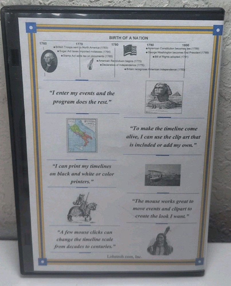 Easy Timeline Creator-Create Timelines On Your Own Windows PC CD ROM B221