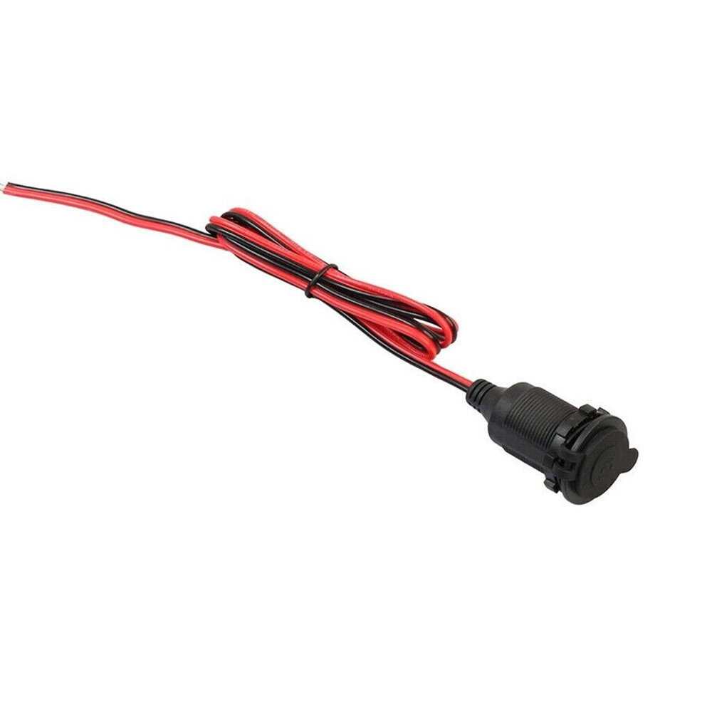 2PC Car 12v Cigarette lighter Charger Cable Female Socket Plug Connector