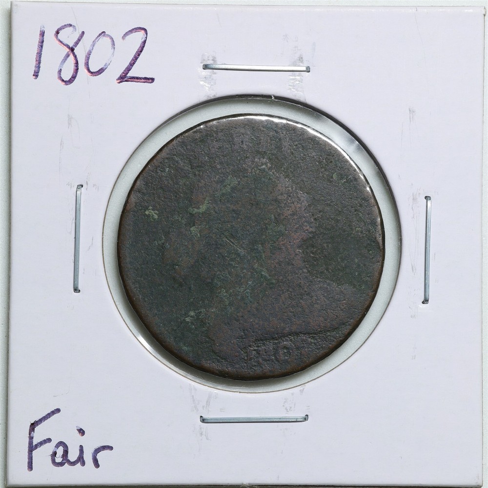 1802 1C Draped Bust Large Cent in Fair Condition #4029