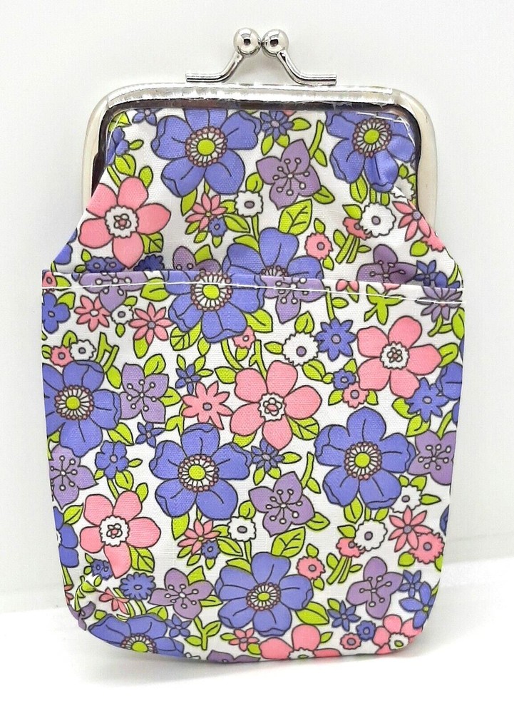 Eclipse Pink & Purple Flowered Designed Vinyl 100s Cigarette Pack Case