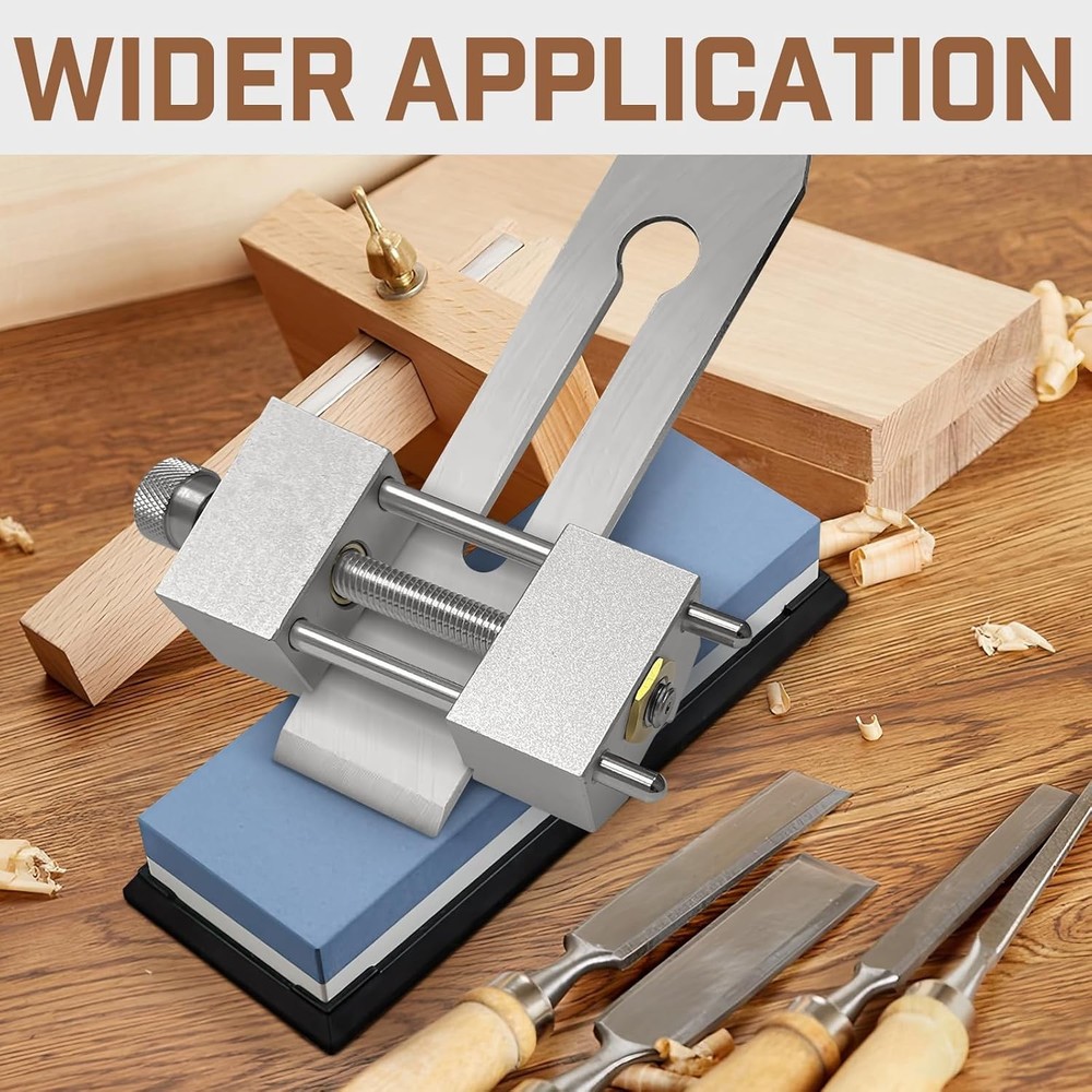 Chisel Sharpening Jig Kit, Precise Honing Guide System with Adjustable Angle