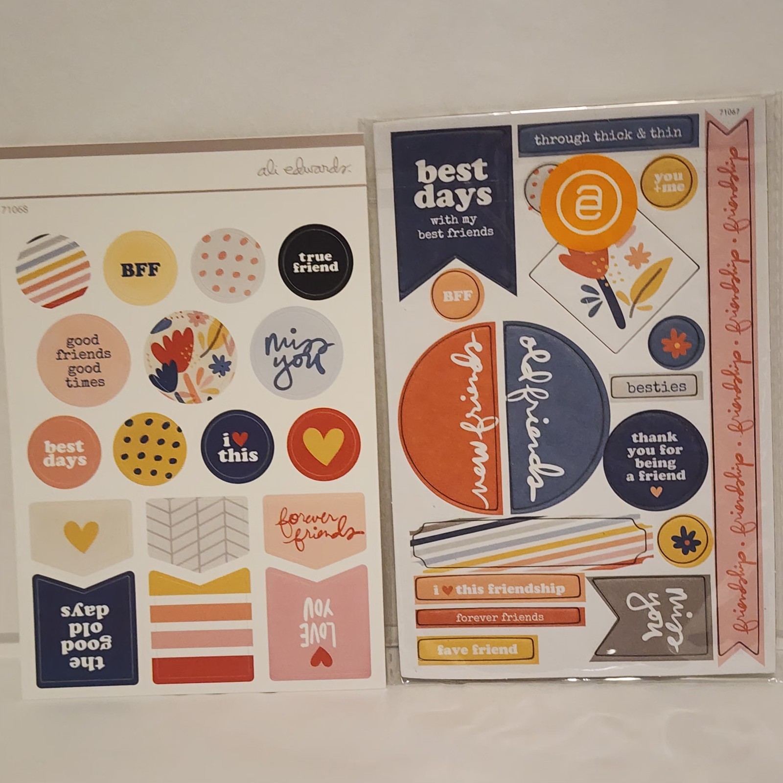 Ali Edwards 3x8 Album, Celebrate & Friends Story Embellishments Scrapbook Lot