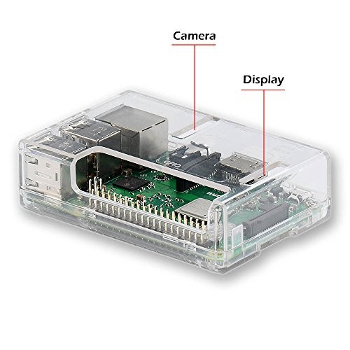 Raspberry Pi 3 b+ Case, Raspberry Pi 3 Model B+ Transparent Case with Clear