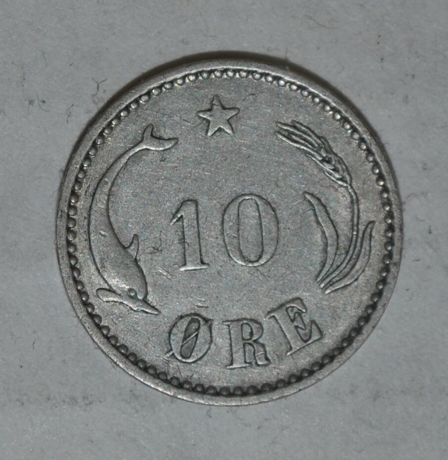 DENMARK 10 ORE 1903 SILVER {{{G662