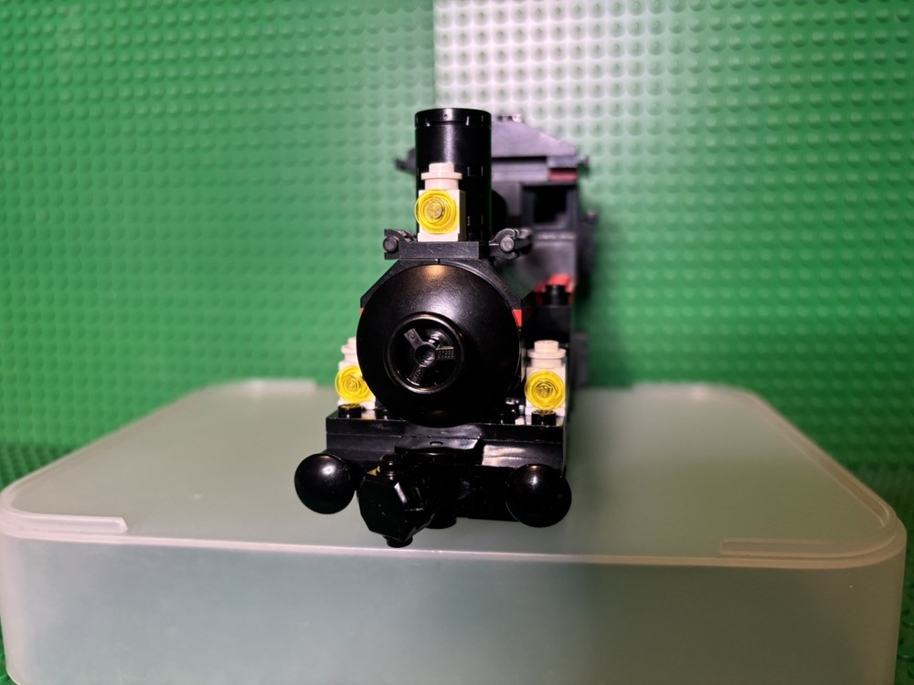 Lego Moc Train 7715 Small Black Engine Locomotive Read Description