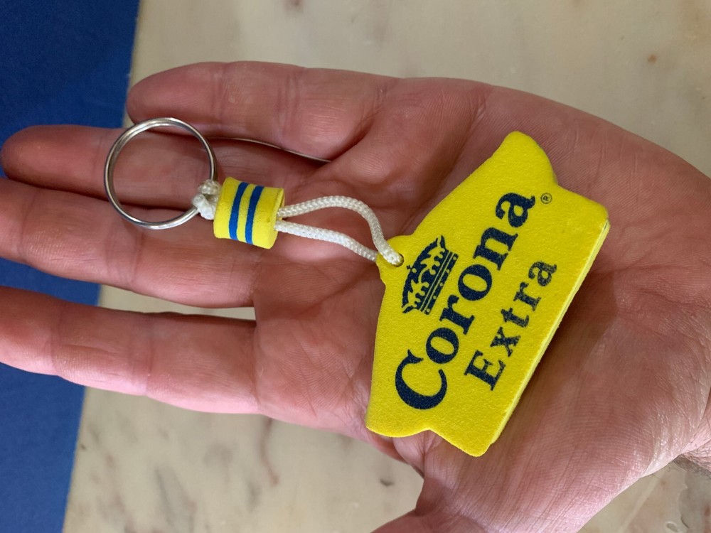EXTRA CROWN BEER KEYCHAIN ADVERTISING GADGET DOLL