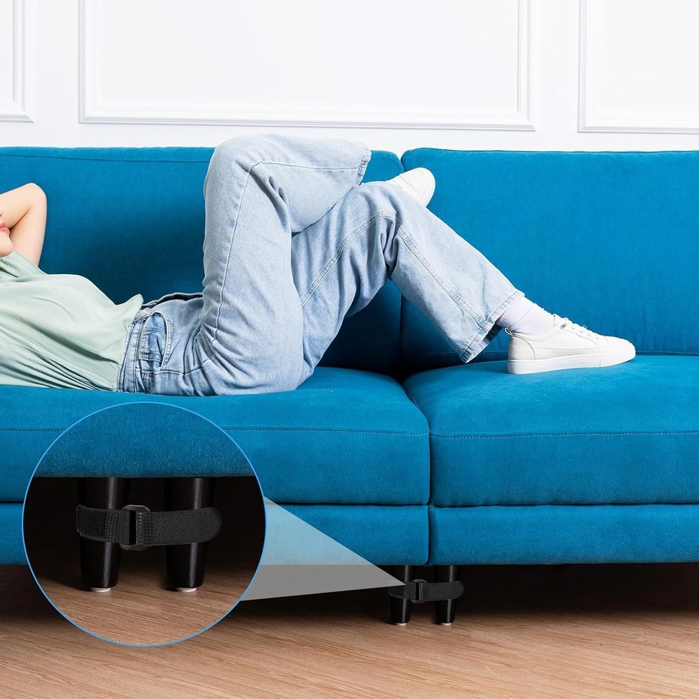Compact 10PCS Couch Connector Straps - Effortless Assembly for Modern Homes
