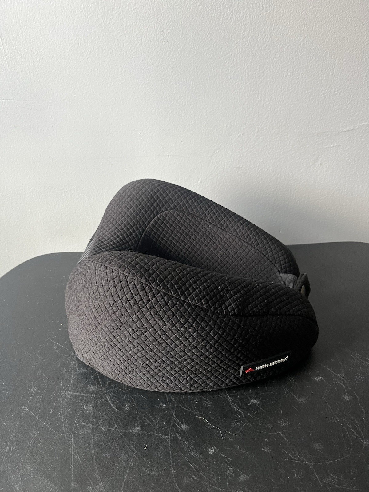 High Sierra Black Memory Foam Neck Travel Adjustable Pillow