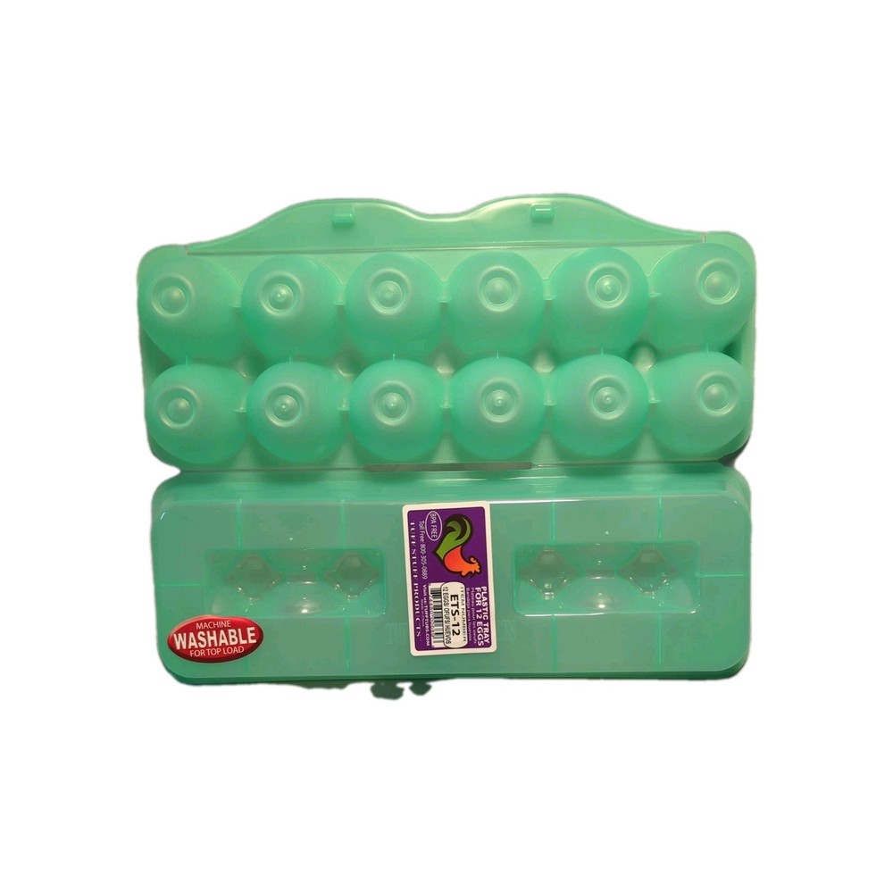 Tuff Stuff Reusable Plastic Chicken Egg Carton - 3 pack