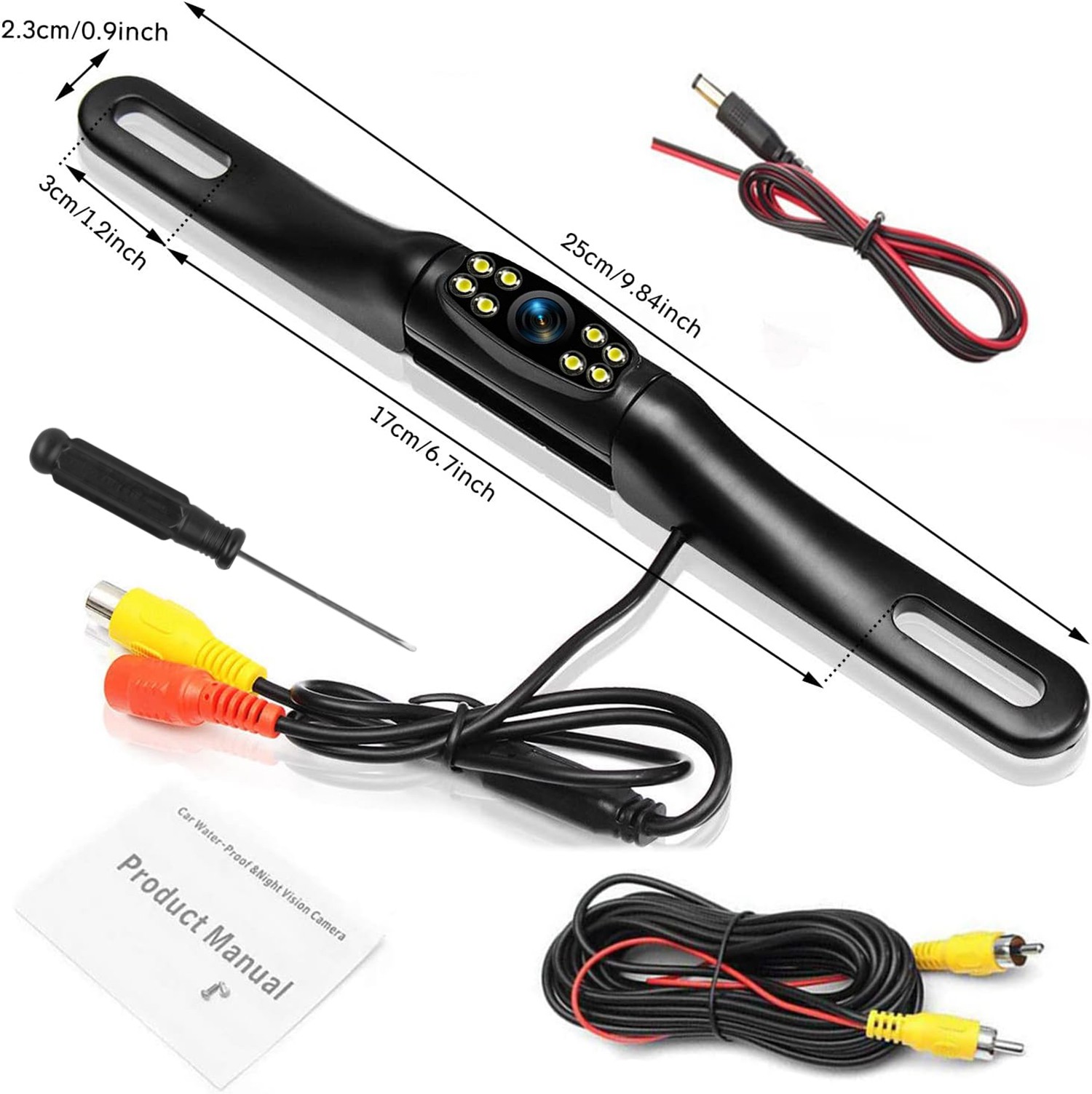 Backup Camera HD Night Vision 170 Wide View Car Reverse Camera License Plate