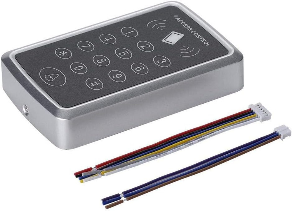 Door Access Control Keypad Stand-Alone Password RFID Reader+5Pcs Keyfob Keychain