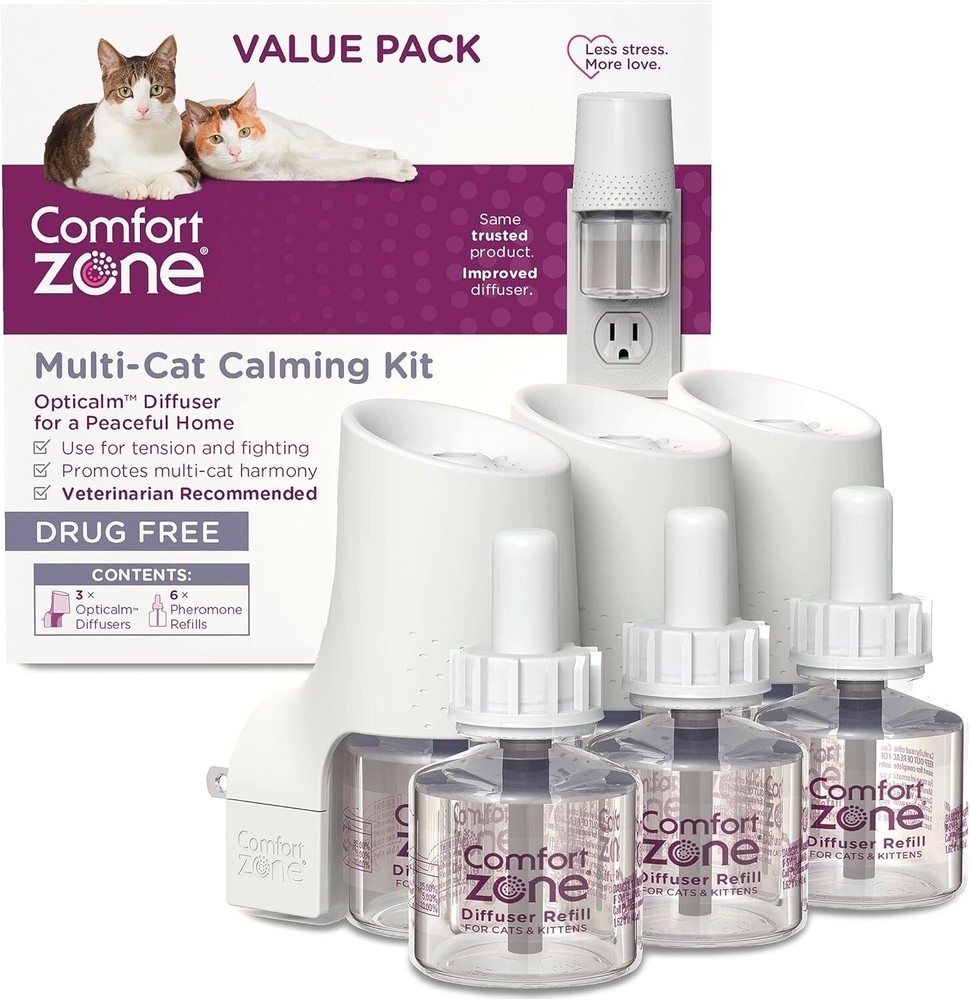 Comfort Zone 100538648 MultiCat Calming Diffuser Kit