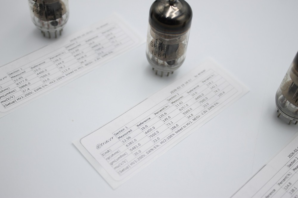 3 PCS 6N1P-Е / E88CC / 6DJ8 / 6922 .NEVZ. Boxed Anode. 1966'. Etracer Tested.