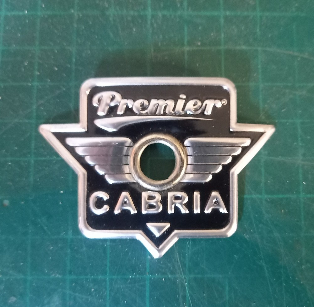 90's Premier Cabria drum badge