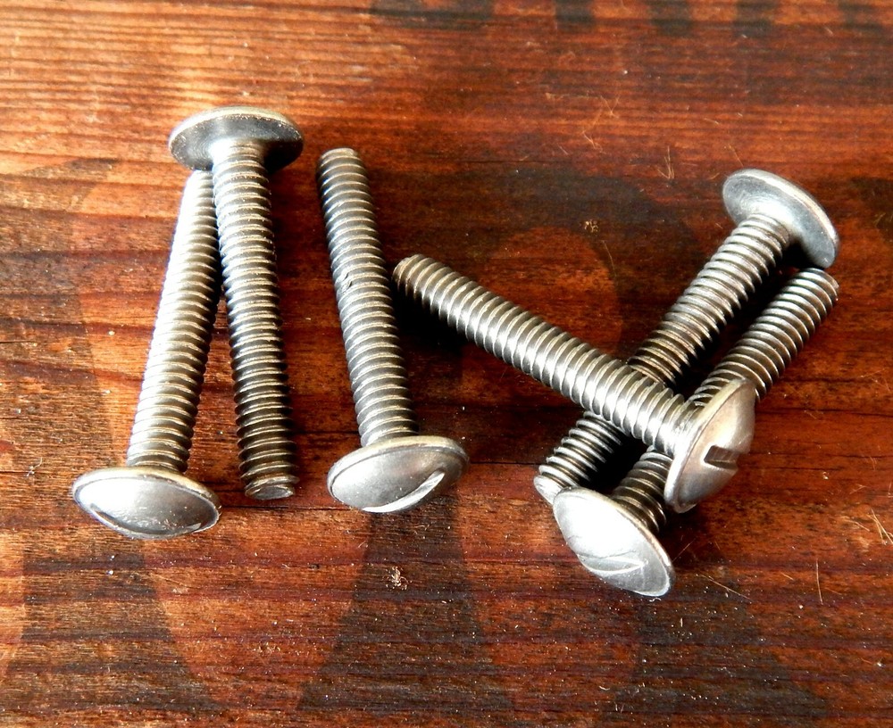 Vintage Set 6 x Antique Brass Style Drawer Pulls Drop Handles Knobs H3