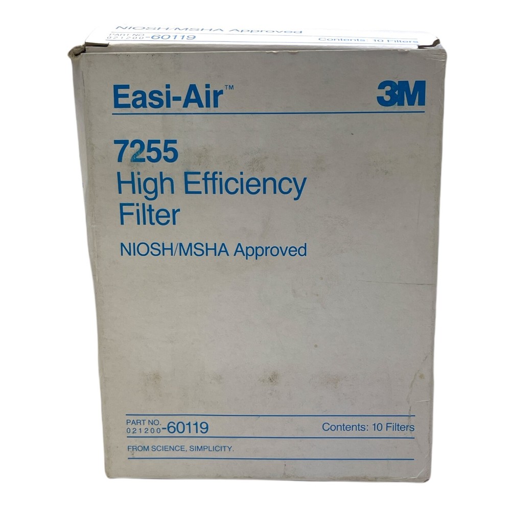3M 7255 HIGH EFFICIENCY FILTER 10 pack NEW/UNUSED SURPLUS