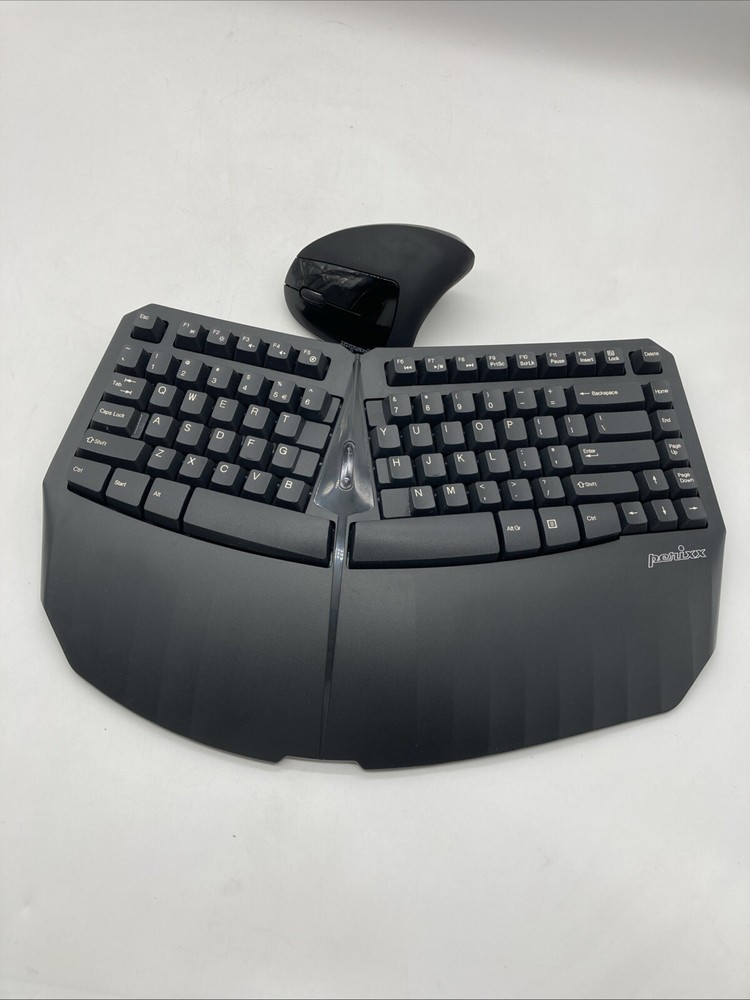 Perixx PERIDUO-813B US, Wireless Ergonomic Compact Keyboard & Vertical Mouse ...