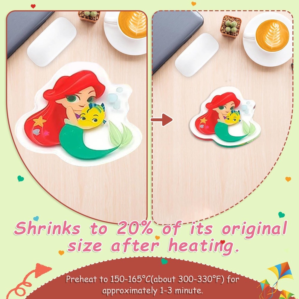 25PCS Shrinky Dink Sheets,Shrink Plastic Sheets for Crafts,Shrinky Plastic fo...