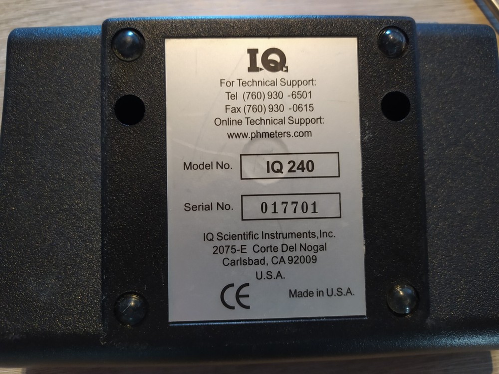 IQ SCIENTIFIC INSTRUMENTS IQ 240 PH METER
