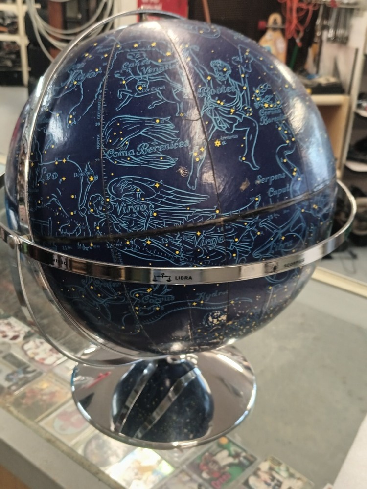 vintage Rand McNally celestial globe 60s era