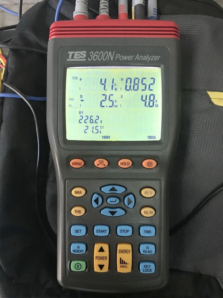 TES-3600N 3-Phase Power Analyzer Tester Harmonics Power Quality Analyzer