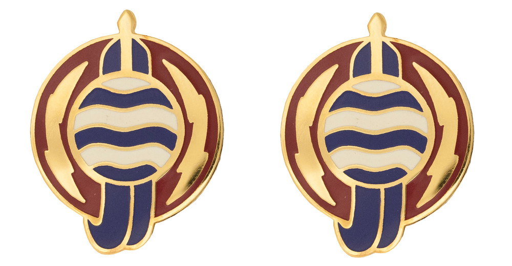 828th Transportation Battalion Unit Crest - Pair