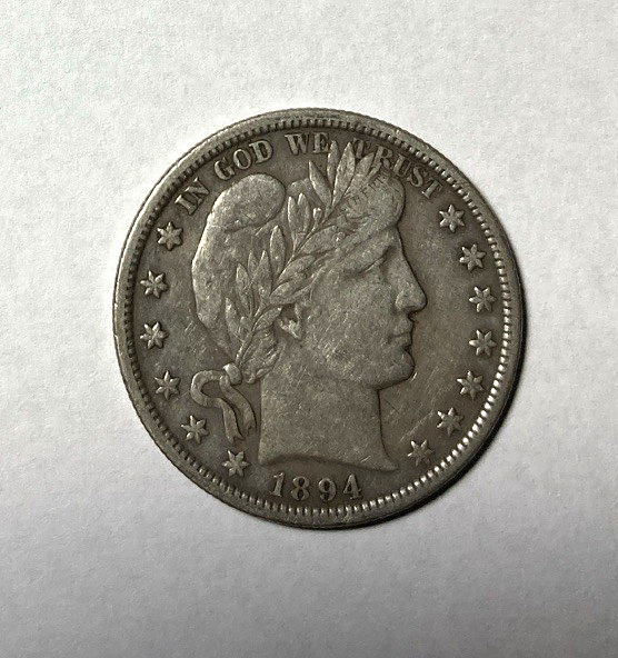 1894-S Barber Half Dollar Choice Original VF++