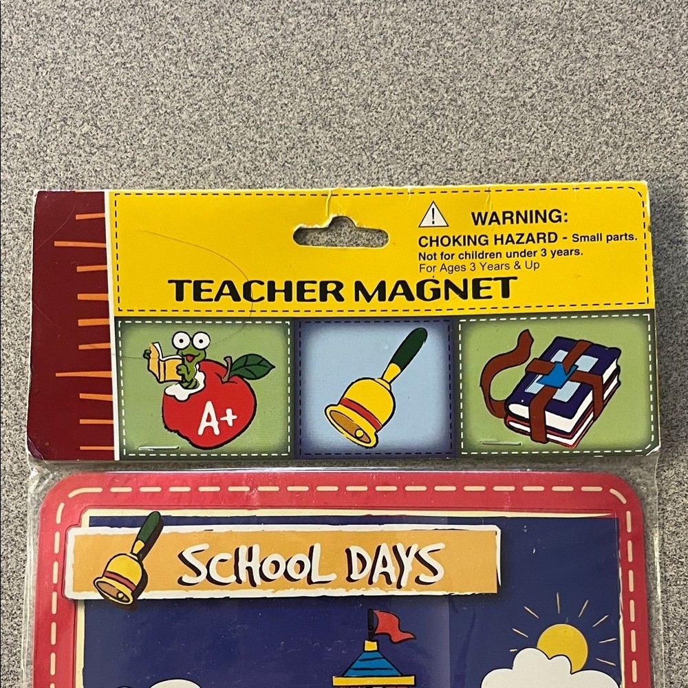 School Days Magnets Set - Multicolor 2 Packs