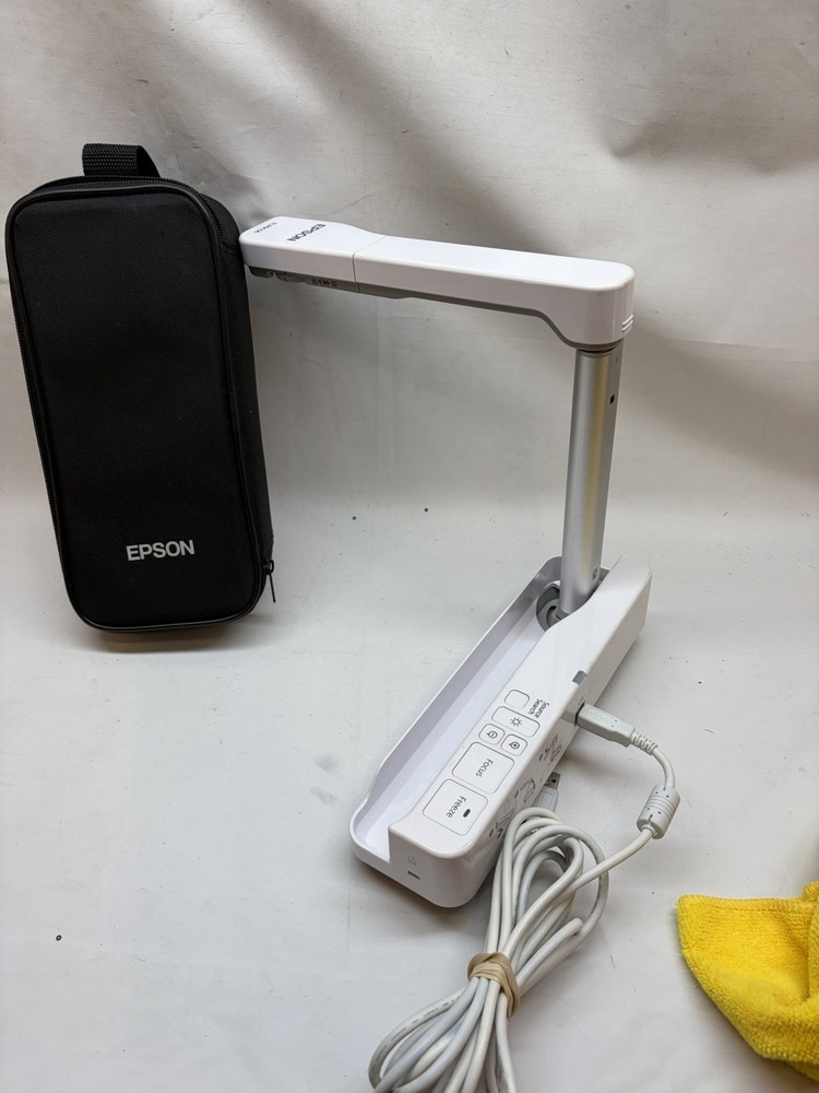 Epson ELPDC06 4x Digital Zoom Portable Compact Document Camera w/USB Cable Case