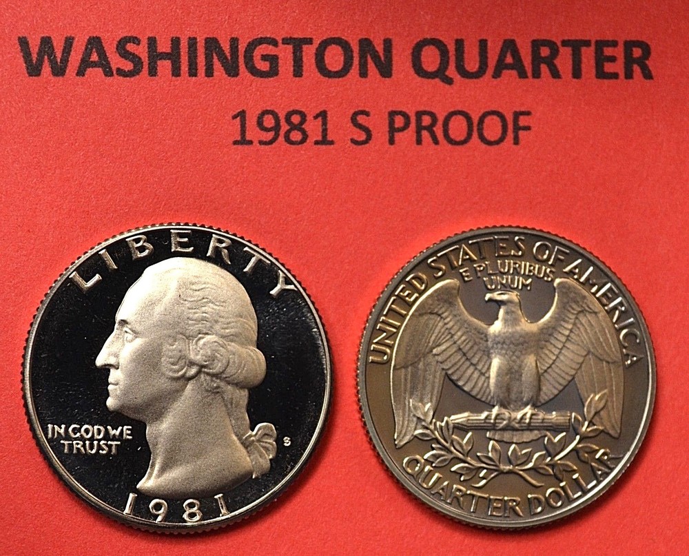 1981 S Washington Quarter GEM DCAM PROOF from PROOF Set