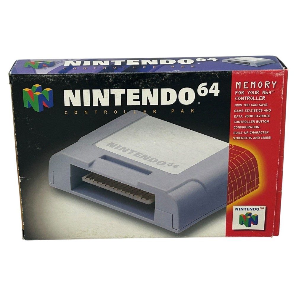 Nintendo 64 N64 Memory Controller Pak OEM Authentic Complete CIB w Box Tested