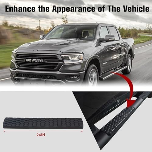 Running Boards Step Pad Replacement for 2009-2018 Dodge Ram 1500, Side Step Nerf