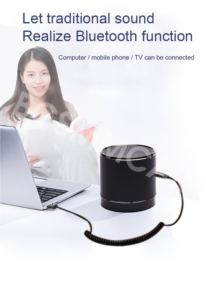 Wireless Bluetooth Receiver 5.0 Audio Cable Adapter Handsfree 3.5mm Jack Aux